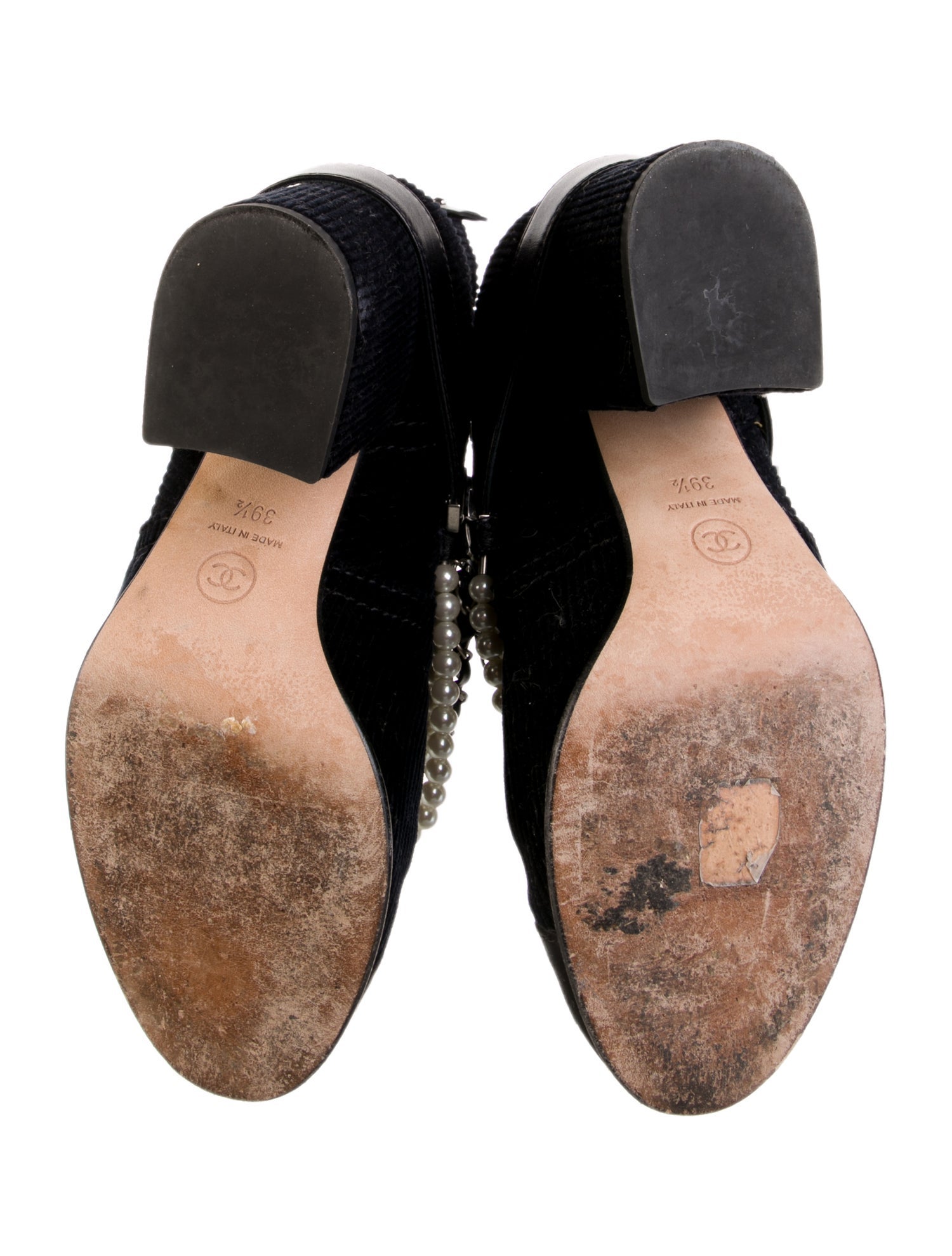 Chanel 2018 Paris-Hamburg Corduroy Boots